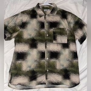 Saturdays New York City Button Down in Stained Glass Print